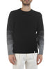 bicolore-maglione-girocollo-con-maniche-degrade-nero