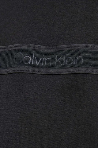 Calvin Klein felpa con cappuccio e banda logo nero