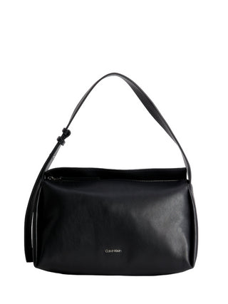 Calvin Klein borsa a spalla in ecopelle morbida nero