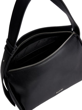 Calvin Klein borsa a spalla in ecopelle morbida nero