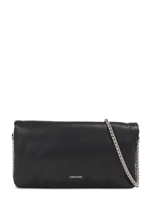 Calvin Klein borsa a tracolla Puffed Crossbody in ecopelle nero