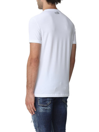 Dsquared2 T-shirt a manica corta con logo Icon bianco