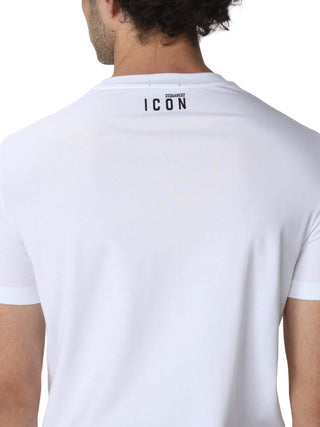 Dsquared2 T-shirt a manica corta con logo Icon bianco