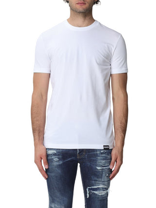 Dsquared2 T-shirt a manica corta con logo Icon bianco