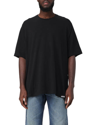 Dsquared2 T-shirt oversize a maniche corte con patch logo nero