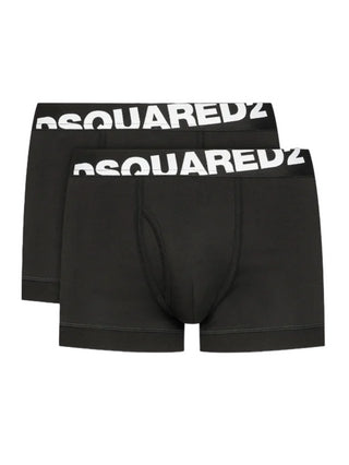 Dsquared2 set 2 boxer con banda logo nero