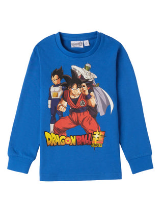 iDo t-shirt a maniche lunghe con stampa Dragon Ball blu