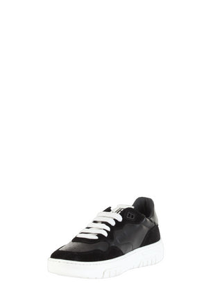 John Richmond sneakers in pelle e suede nero