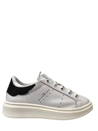 John Richmond sneakers in pelle con logo e patch ala nero