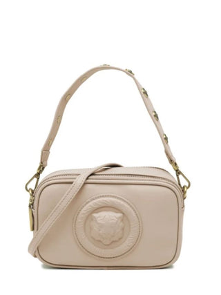 Just Cavalli borsa in ecopelle con manico e tracolla beige