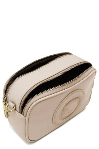 Just Cavalli borsa in ecopelle con manico e tracolla beige