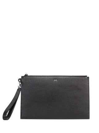 Liu Jo pochette da uomo in pelle martellata nero