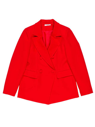 Lu Lù giacca blazer doppiopetto rosso