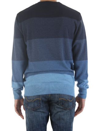 Manuel Ritz maglione girocollo in misto lana e cashmere blu