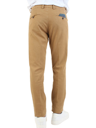 Manuel Ritz pantaloni chino slim color cammello