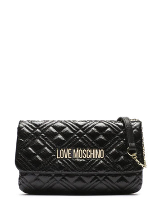 Moschino Love borsa trapuntata con tracolla nero