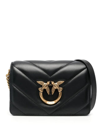 Pinko borsa a tracolla Love Bag Mini Click chevron nero