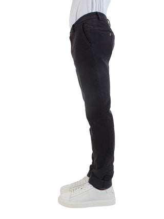 Powell pantaloni chino con gamba slim grigio antracite