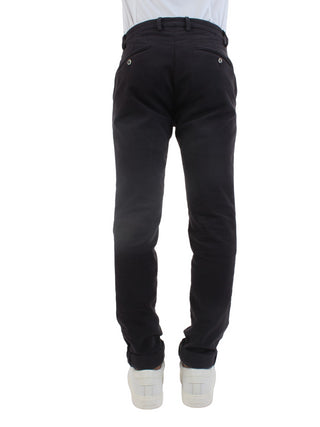 Powell pantaloni chino con gamba slim grigio antracite