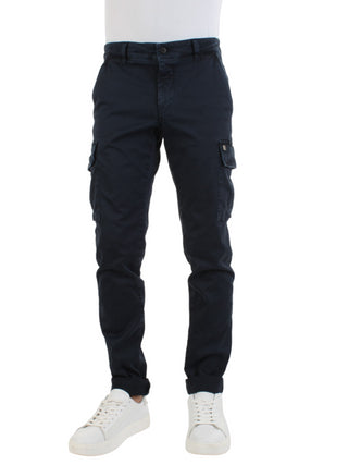 Powell pantaloni cargo in cotone blu