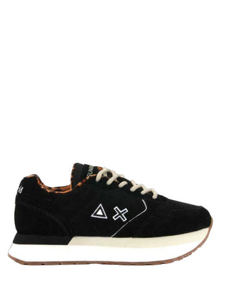 Sun68 sneakers Kelly in pelle scamosciata con logo nero