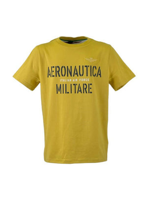 Aeronautica Militare T-shirt maniche corte con logo giallo