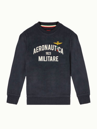 Aeronautica Militare T-shirt manica lunga con logo nero