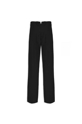 Aniye By pantaloni Daddy con pinces gamba larga nero