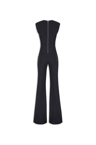 Aniye By tuta jumpsuit lunga Ivy in crepe nero