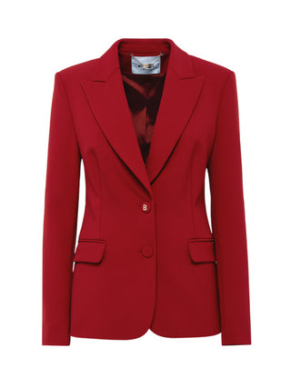 Blugirl giacca blazer in crepe bordeaux