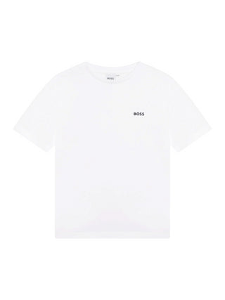 Boss T-shirt manica corta con logo bianco