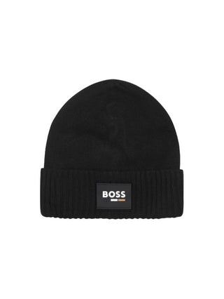 Boss cappello in misto lana con logo nero