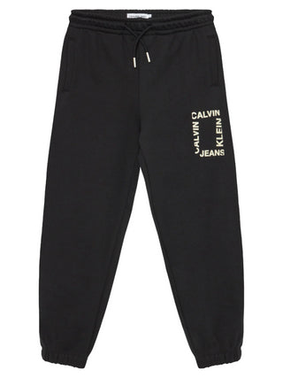 Calvin Klein Jeans pantaloni joggers in felpa nero