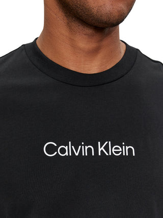 Calvin Klein T-shirt manica lunga con logo nero