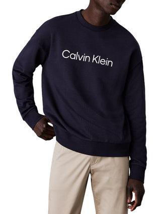 Calvin Klein felpa girocollo con logo Hero blu