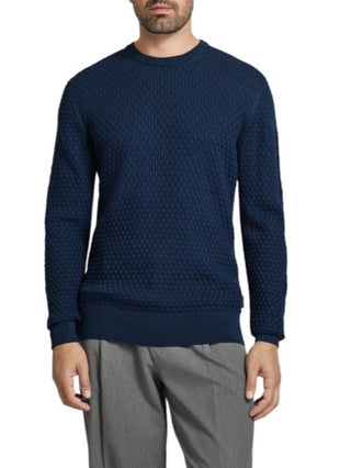 Calvin Klein maglia Small Basquet Weave blu