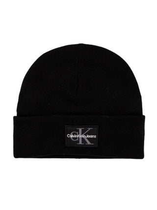 Calvin Klein cappello felpato con patch logo nero