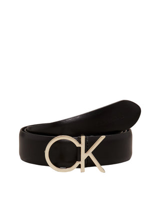 Calvin Klein cintura in ecopelle h3 con logo monogram nero