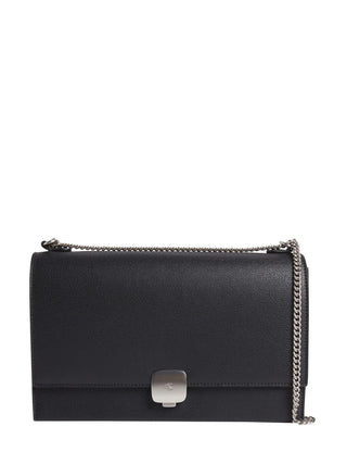 Calvin Klein Jeans borsa a spalla in ecopelle martellata nero