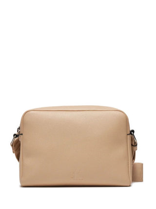 Calvin Klein Jeans borsa Over Webbing in ecopelle martellata beige