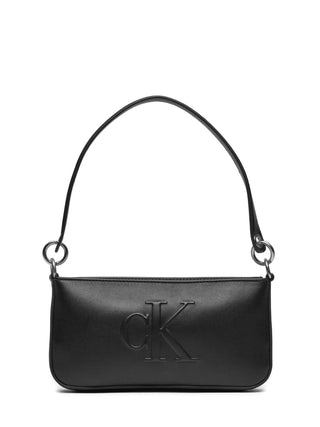 Calvin Klein borsa a spalla in ecopelle Sculpted logo nero