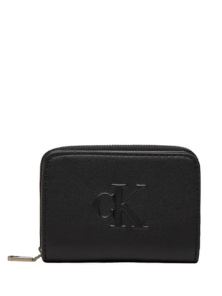 Calvin Klein portafogli in similpelle con logo monogram nero