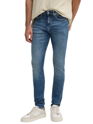 Calvin Klein Jeans jeans skinny in denim stretch lavaggio blu