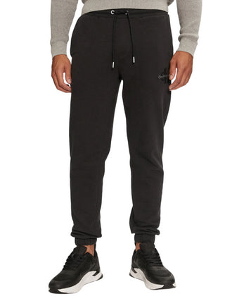 Calvin Klein Jeans pantaloni joggers con logo Teddy nero