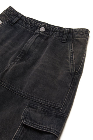 Diesel jeans cargo gamba larga lavaggio nero