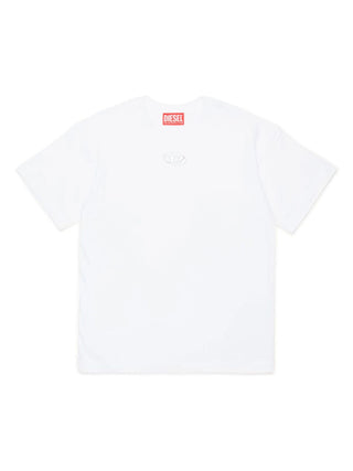 Diesel T-shirt manica corta Tmarcus con logo bianco