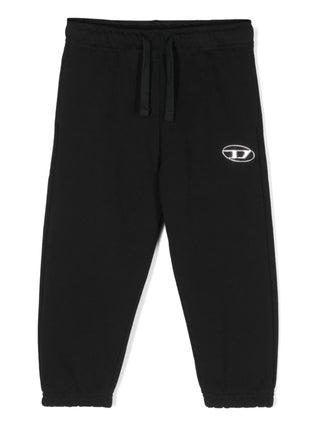 Diesel pantaloni joggers Pmacis con logo iconico nero