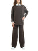 have-one-completo-maxi-maglia-e-pantaloni-marrone