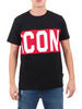 icon-t-shirt-manica-corta-con-logo-in-jersey-nero