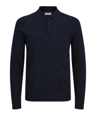 Jack&Jones polo in maglia Fred blu